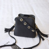 lovefery - New Fashion Scrub cowhide Women Bucket Bag Vintage Tassel Messenger Bag High Quality Retro Shoulder Bag Crossbody Bag Tote