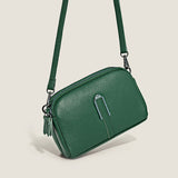 LoveFery - Simple Design Cowhide Handbag Women&#39;s Bag Trend Classic Mobile Bag Genuine Leather Wallet One Shoulder Crossbody Bag