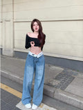 lovefery Autumn New Products Jeans Women Clothes For Teenagers Y2k Aesthetic Clothing Vintage Harajuku Women's Slacks Fashion Baggy Pants