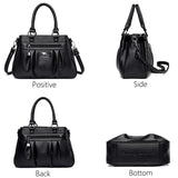 LoveFery - Luxury Handbags Women Bags Designer 3 Layers Leather Hand Bags Big Capacity Tote Bag for Women Vintage Top-handle Shoulder Bags