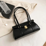 Solid Leather Handbag For Women High quality Leather Tote Bags 2024 Vintage Trend Shoulder Bag Women's Underarm Bag