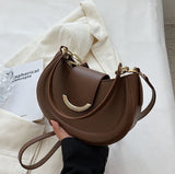 LoveFery - Half Moon Women Shoulder Bags Winter Simple Design Stylish Underarm Bag New High Quality Handbags Purse