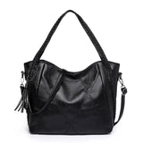 Luxury PU Leather Women Shoulder Bags Large Capacity Crossbody Bags Casual Retro Solid Color Female Travel Shopper Tote Bags Sac