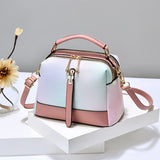 lovefery Fashion PU Leather Scalloped Shoulder Bags for Women Casual Ice Cream Color Simple Female Hand Bags Crossbody bags