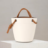 LoveFery - Handbags For Women Luxury Designer Bucket Bag PU Leather Material Party Simple Contrasting Style Small Fast Delivery