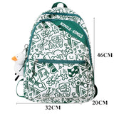 lovefery - Women Backpack Fashion Printing Backpack Mochila For Teenage Travel Backbag Girls Waterproof Nylon Bagpack School Shoulder Bag