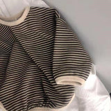 1-8T Cotton Children's Clothing Long Sleeve T-shirts Striped Baby Boy Girl Tops Casual Kids T-shirt Autumn Spring Tee