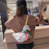 lovefery - New Fashion Plush Bag Women Animal Cat Shoulder Bag Girls Cute Fur Mobile Phone Bag Female Purse