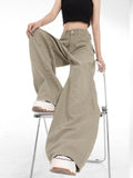 lovefery Genuine Spring And Autumn Jeans Fashionable, Relaxed, Loose, Slim, Versatile Wide Leg Pants For Women's Jeans