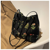 LoveFery - Luxury Brand Large Flowers Tote Bag New High-quality Fabric Women's Designer Handbag High Capacity Shoulder Bags