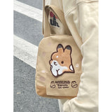 LoveFery - Japanese Cute Cartoon Rabbit Large Capacity Canvas Bag Women's Bag Tote Bag Crossbody Bag Messenger Bag Wallet Mini Bag