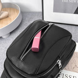 lovefery - Women Bag Retro Fashion Bag Female New Trend Messenger Simple Girl Chest Bag Lady Shoulder Bag Pure Color Crossbody Pack