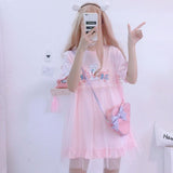 LoveFery Tiny Heart Bunny Fairycore Princessscore Dress