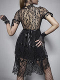 lovefery Delicate Iron Garden Fence Dark Fairycore Dress