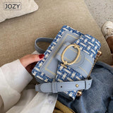 LoveFery - Trendy Wide Strap Shoulder Bags For Women Luxury Designer Lady Handbags And Purses Fashion Chain Messenger Crossbody Bags