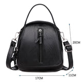 LoveFery - Fashion Women Soft PU Leather Solid Color Crossbody Shoulder Messenger Bag Casual Ladies Small Handbags Flap Coin Purse