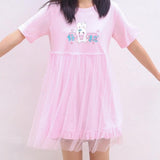 LoveFery Tiny Heart Bunny Fairycore Princessscore Dress