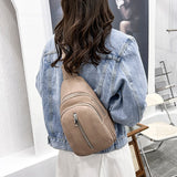 lovefery - Women Bag Retro Fashion Bag Female New Trend Messenger Simple Girl Chest Bag Lady Shoulder Bag Pure Color Crossbody Pack