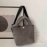 LoveFery - Corduroy Women's Bag Autumn Winter New Soft Handbags Cute Totes Fashion Casual Female Crossbody Shoulder Tote Bags for Women