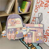 lovefery - Fashion Girls Waterproof Bookbag Women Laptop Mochila Student Kawaii Shoulder Bag Backpack Teens Schoolbag Cute Travel Rucksack