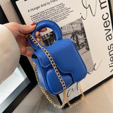 LoveFery - Heart Design Women Bag Trend Chains Mini Shoulder Crossbody Bag Female Luxuyr Brand Designer Purse And Handbags PU Leather