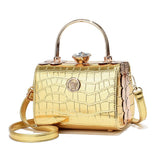 LoveFery - Fashion Retro Barrel-shaped Women Shoulder Bag PU Leather Sequin Female Handbag Plaid Design Crossbody Bags