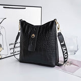 LoveFery - New Women Messenger Bags Crocodile Pu Leather Female Crossbody Shoulder Hand Bags for Women High Quality Ladies Handbags