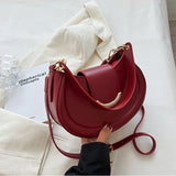 LoveFery - Half Moon Women Shoulder Bags Winter Simple Design Stylish Underarm Bag New High Quality Handbags Purse