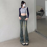 lovefery Micro Flared Pants, Spring And Autumn Pants, High Waisted Jeans, Minimalist New Style, Fashionable Harajuku Women's Trend