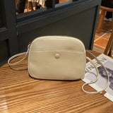 Fashion Simple Genuine Leather Crossbody Bag Top Layer Cowhide Zipper Women Small Square Bag Daily Casual Versatile Shoulder Bag