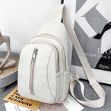 lovefery - Women Bag Retro Fashion Bag Female New Trend Messenger Simple Girl Chest Bag Lady Shoulder Bag Pure Color Crossbody Pack