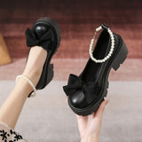 lovevvr Lolita Shoes Women Japanese Style Mary Jane Shoes Women Vintage Shallow High Heels Chunky Platform Shoes Cosplay Female Sandals