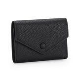 Genuine Leather Women's Foldable Cowhide Short Wallet Fashion Envelope Triple Fold Purse Wallet