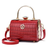 LoveFery - Fashion Retro Barrel-shaped Women Shoulder Bag PU Leather Sequin Female Handbag Plaid Design Crossbody Bags