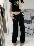 lovefery trousers summer popular light-colored women's new temperament trend wide-leg pants Japanese fashion zipper jeans