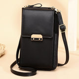 LoveFery - Women&#39;s Messenger Bag Shoulder Mobile Phone Bags Small PU Leather Crossbody Wallet Ladies Card Holder Coin Purse Female