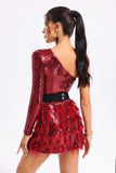 lovefery Satu One Shoulder Sequins Dress