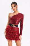 lovefery Satu One Shoulder Sequins Dress