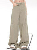 lovefery Genuine Spring And Autumn Jeans Fashionable, Relaxed, Loose, Slim, Versatile Wide Leg Pants For Women's Jeans