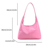 LoveFery - Fashion Women's Half Moon Handbags PU Leather Shoulder Side Bags for Women  Designer Simple Ladies Underarm Bag Brand Totes