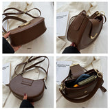 LoveFery - Half Moon Women Shoulder Bags Winter Simple Design Stylish Underarm Bag New High Quality Handbags Purse