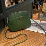 Fashion Simple Genuine Leather Crossbody Bag Top Layer Cowhide Zipper Women Small Square Bag Daily Casual Versatile Shoulder Bag