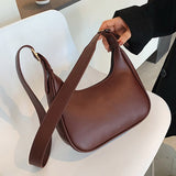 LoveFery - Fashion Shoulder Bags For Women Casual Crossbody Bags For Women Pu Leather Solid Color Simple Handbags Women&#39;S Bag