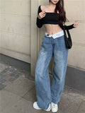 lovefery Autumn New Products Jeans Women Clothes For Teenagers Y2k Aesthetic Clothing Vintage Harajuku Women's Slacks Fashion Baggy Pants