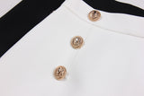 Lesia Mini Skirt with Gold Buttons