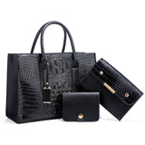 LoveFery - Alligator Leather Luxury Handbag Women Bags Designer Brand Clutch Purse Female Tote Bag Ladies Shoulder Crossbody Bolsa Sac