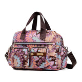 LoveFery - Ladies Messenger Bag Casual Handbag Shoulder Large Capacity Waterproof Tote Bag Flower Printed Bags Outdoor Picnic Bag For Women