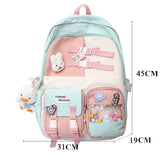 lovefery - Fashion Girls Waterproof Bookbag Women Laptop Mochila Student Kawaii Shoulder Bag Backpack Teens Schoolbag Cute Travel Rucksack