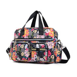 LoveFery - Ladies Messenger Bag Casual Handbag Shoulder Large Capacity Waterproof Tote Bag Flower Printed Bags Outdoor Picnic Bag For Women