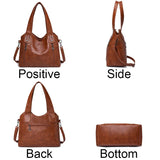 Luxury Shoulder Tote Bag for Women Vintage Handbags High Quality Designer Crossbody Messenger Bag with Large Capacity Hand Bag